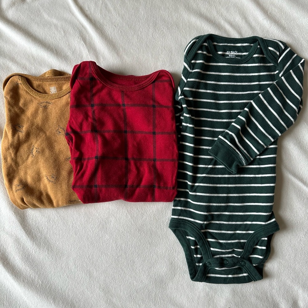 Adorable Patterned Onesie Bundle - 18 months